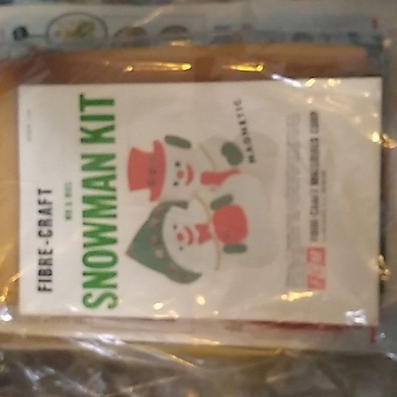 Vintage 1980s snowman craft kit - Picture 1 of 3